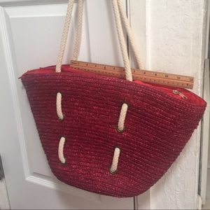 NWOT Straw bag